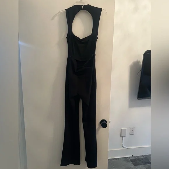 Superdown Sleek Black Jumpsuit - Picture 2 of 4